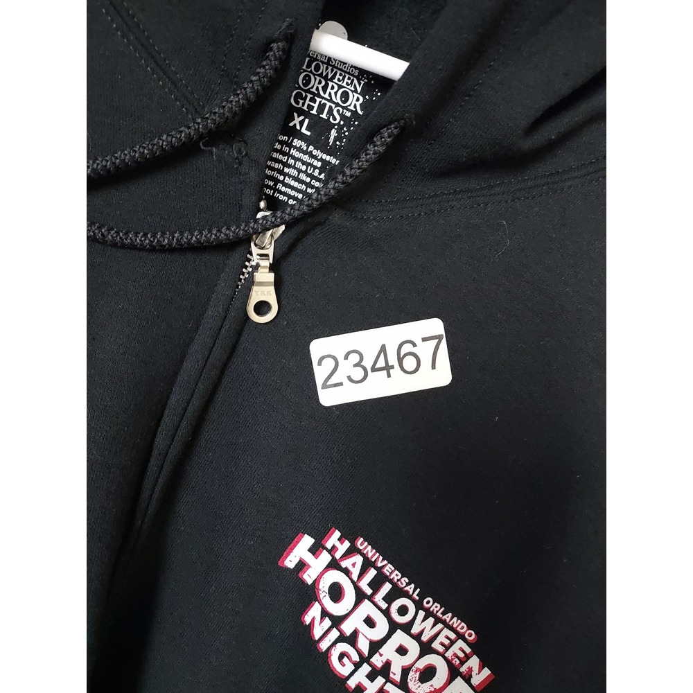 Halloween Horror Nights Jacket Mens XL Universal Studios 30 Years 30 Fears Black - Picture 11 of 11